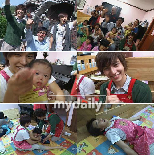 Khuhyun and Sungmin care for the disabled
